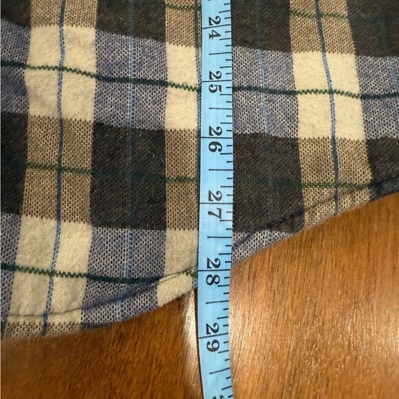 Vintage Flannel Plaid Button Down Chore Shirt Jacket Quilted Mens Med Workwear - Picture 13 of 13